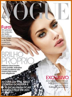 Adriana Lima Covers Vogue, Brazil